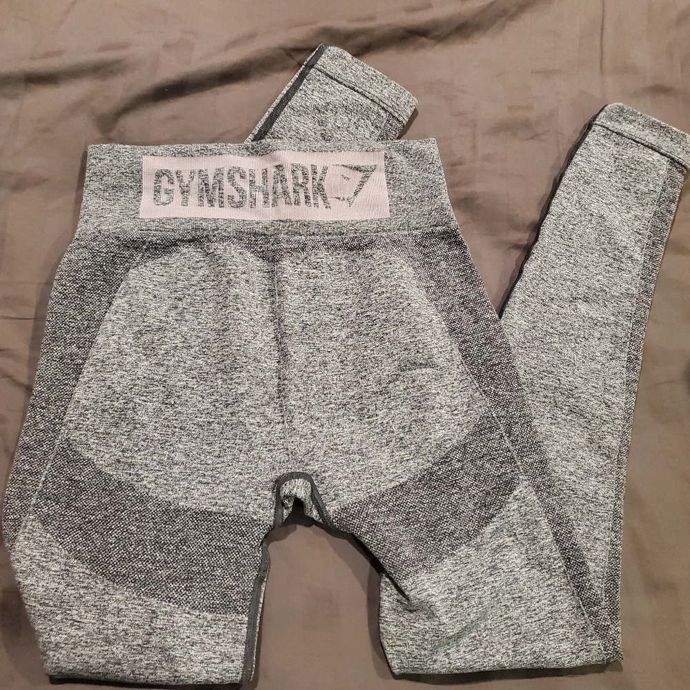 Flex high-waisted leggings pink and gray